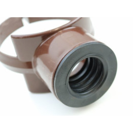 110mm Brown Soil Pipe Strap On Boss To Fit A 32mm Pipe- SG40BR