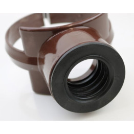 110mm Brown Soil Pipe Strap on Boss To Fit A 40mm Pipe- SG40BR