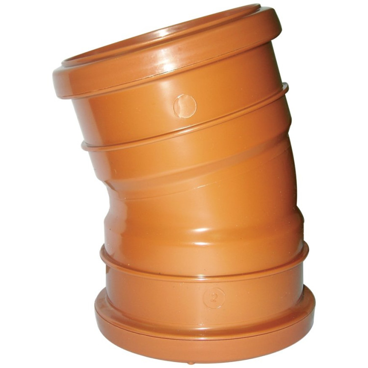 110mm Underground Double Socket Bend 15° - D567