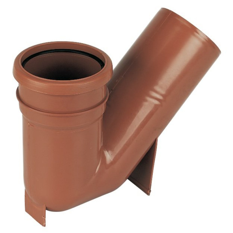 110mm Underground Pipe Universal Gully Trap - D500 (Socket/Spigot 45°)