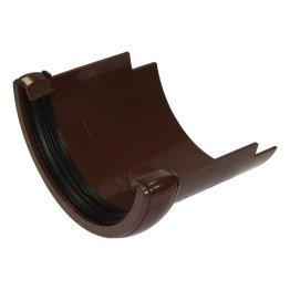112mm Half Round to Cast Iron Adapter - Brown 