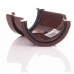 135-Degree MiniFlo Bend for Bay Windows 76mm – Floplast Brown Gutter Angle