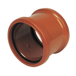 160mm Underground Pipe Coupling Double Socket - 6D105