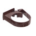 50mm Miniflo Pipe Clip - Brown