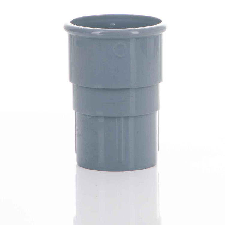 50mm Miniflo Downpipe Socket - Grey