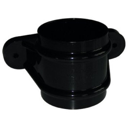 68mm Classic Downpipe Socket with Lugs - Black 