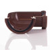 90º Angle - Floplast 76mm Miniflo Gutter - Brown