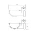 90º Angle - Floplast 76mm Miniflo Gutter - Brown