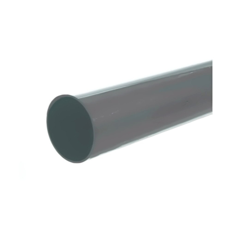 Anthracite 68mm Gloss Round Downpipe - 4m Length