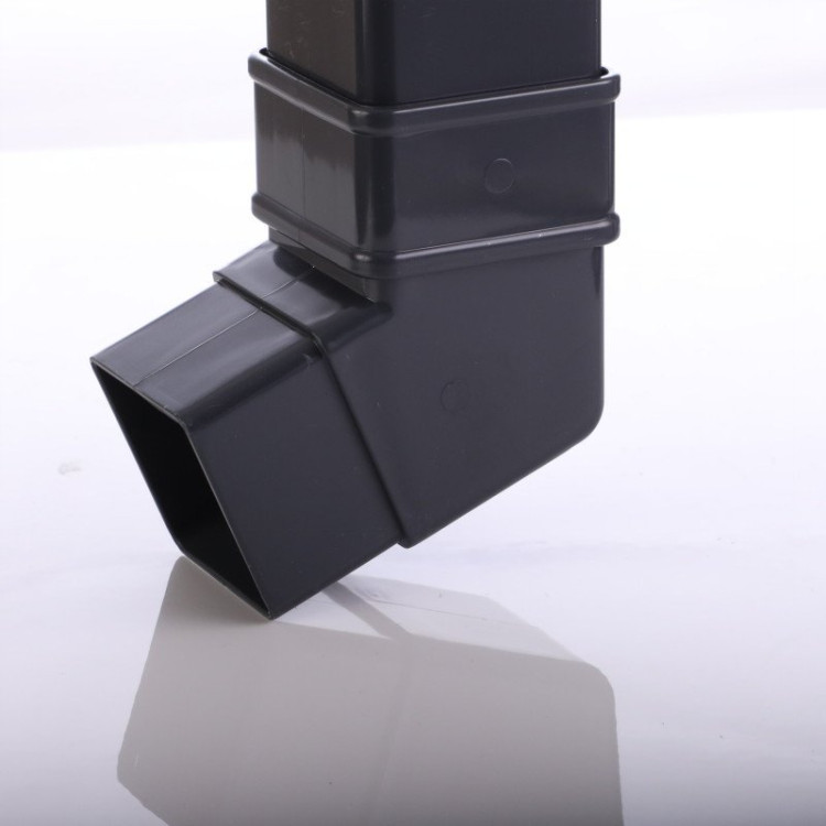 Anthracite Grey Square Down Pipe 112 Degree Off Set Bend 7016 Anthracite Grey Square Down Pipe 112 Degree Off Set Bend 7016