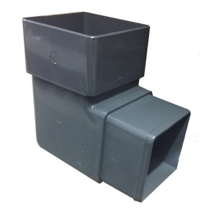 Anthracite Grey Square Downpipe 92.5º Offset Bend