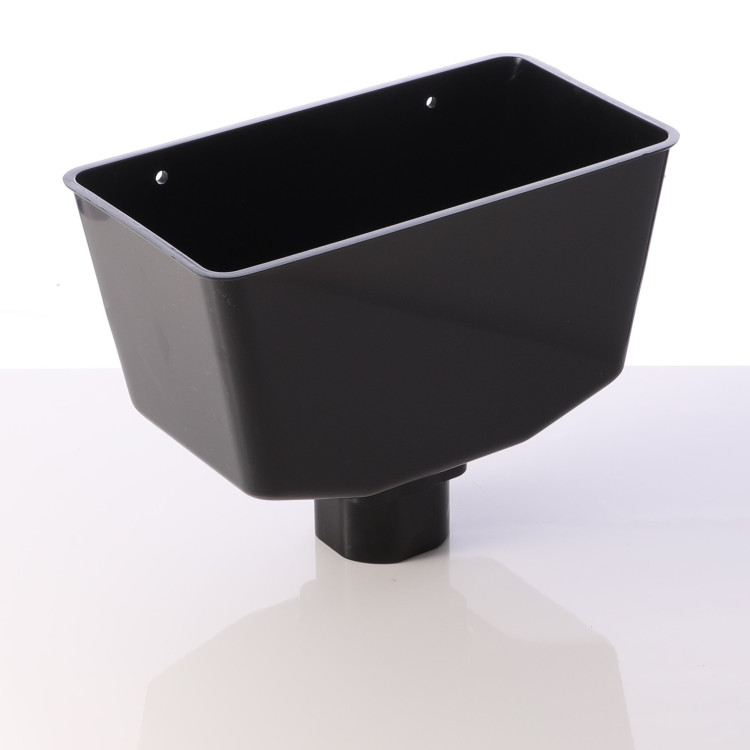 Anthracite Grey Square Hopper 7016 – Gloss Finish for 68mm Square Downpipe