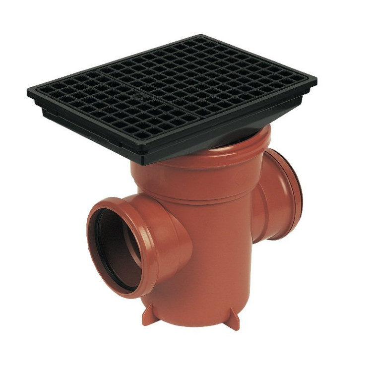 Back Inlet Bottle Gully with Rectangular Grid - D530