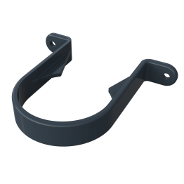 Black Round Pipe Clip (Stand-Off) - uPVC