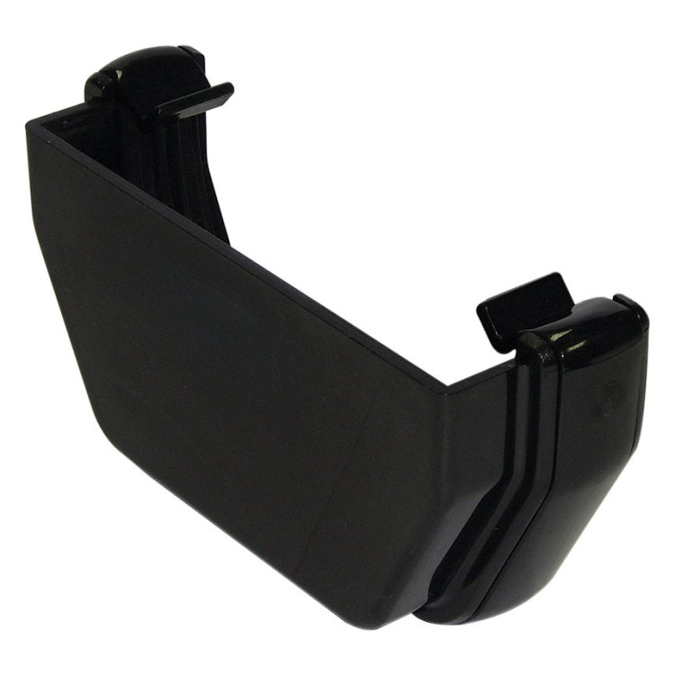 Square Gutter External Stop End - Black Square Gutter External Stop End - Black