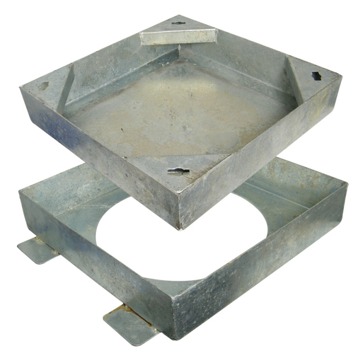 Block Paving Manhole Cover – 300mm Square to Round Access Chamber Block Paving Manhole Cover – 300mm Square to Round Access Chamber