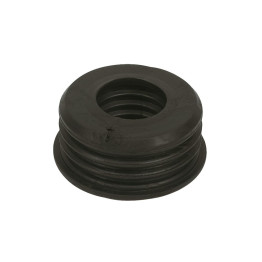 Floplast Soil Pipe Boss Reducer 50mm (SP12) – Black Rubber Push-Fit for Waste Pipe Connections