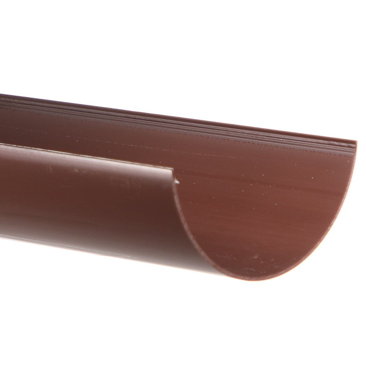Half Round Gutter 112mm x 2m - Brown 