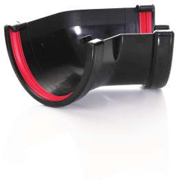 Deepflow Gutter 135° Degree Gutter Angle – Black