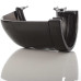 115mm Deep Flow Gutter Angle 90° - Black
