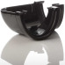 115mm Deep Flow Gutter Angle 90° - Black