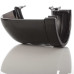 115mm Deep Flow Gutter Angle 90° - Black