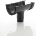 115mm Deep Guttering Running Outlet - Black