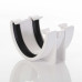 White Deep Flow Gutter Union Joint