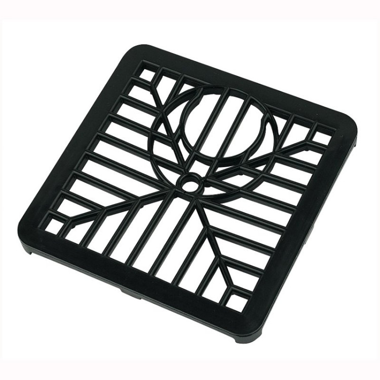 Drain Grate Grid for 110mm Underground Drainage - Polypropylene Gully Grid with Downpipe Knock-Out