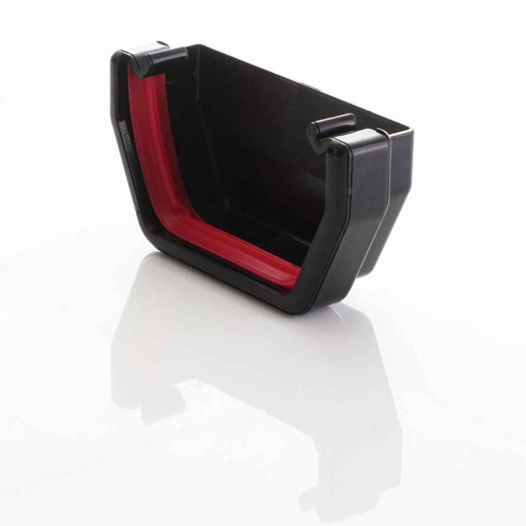 Freeflow External Square Stop End in Black