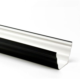 Ogee Guttering - 4m Length Black with High Gloss Finish