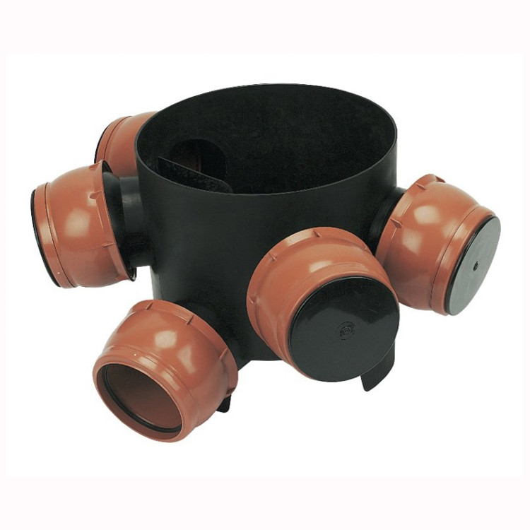 Plastic Access Drainage Chamber with Flexible Inlets 300mm - D800