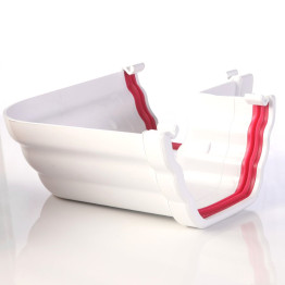 Ogee Guttering 90 Degree Angle - White