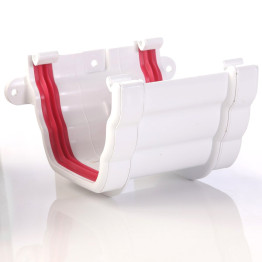 Ogee Guttering Union Joint - White