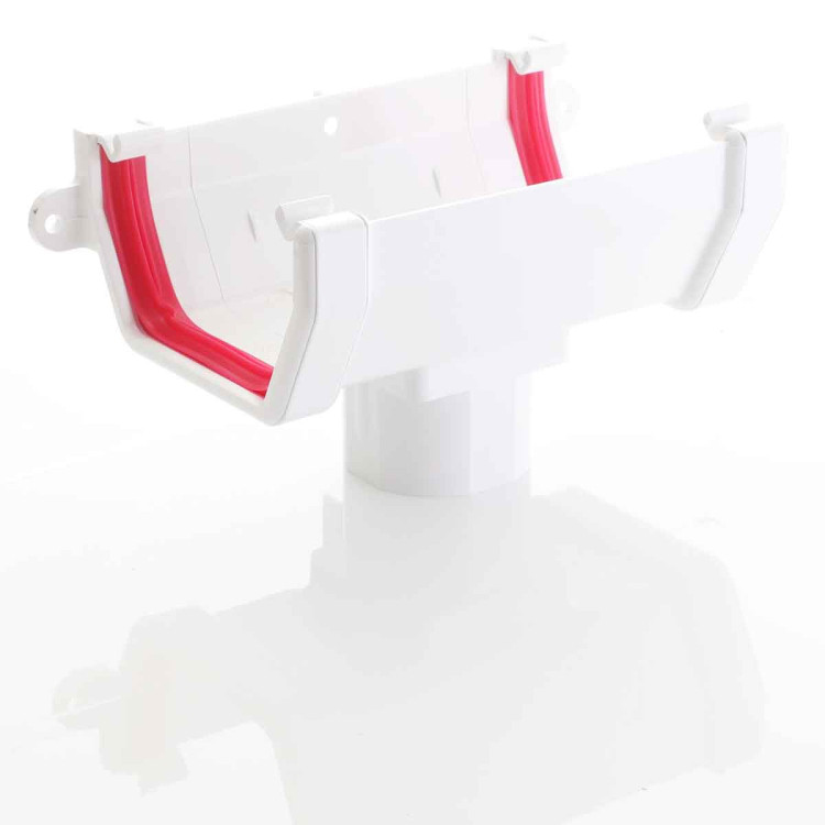 Freeflow External Running Outlet for Square White Guttering Freeflow External Running Outlet for Square White Guttering
