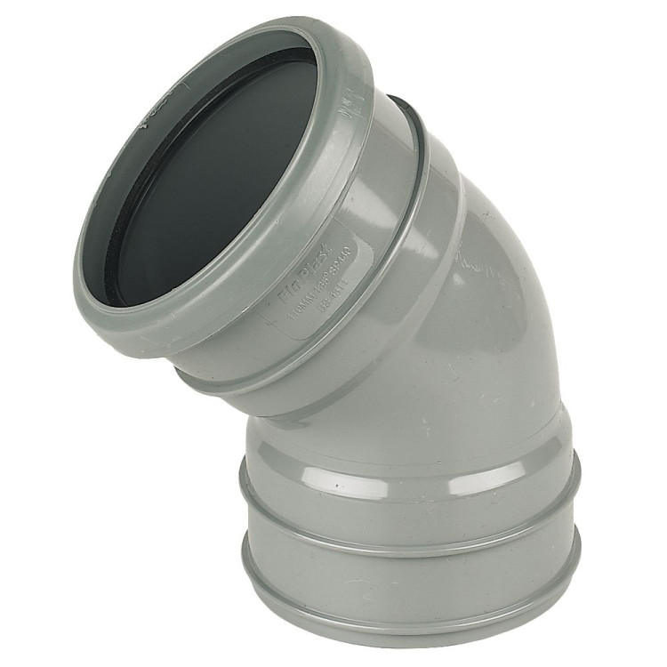 110mm Offset Bends 112 Degrees Solvent/Socket - Grey 110mm Offset Bends 112 Degrees Solvent/Socket - Grey