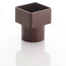 Square to Round Downpipe Adapter - Brown Square to Round Downpipe Adapter - Brown