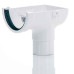 Mini Gutter Stop End Outlet White – Floplast 76mm Miniflo Downpipe Connector