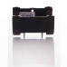 Black Floplast Mini Gutter Union Joint - 76mm Miniflo