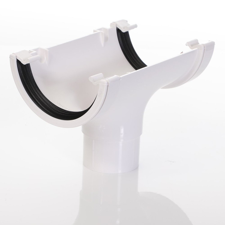 Round In Line Running Outlet - White