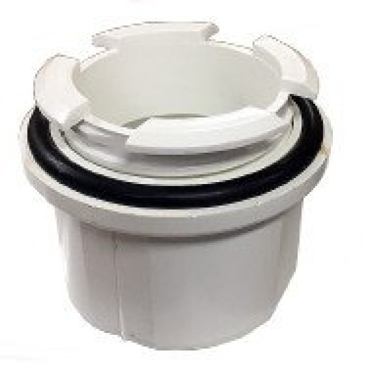 White Multi Uni Fit Outlet for Square Niagara & Regency Guttering Systems
