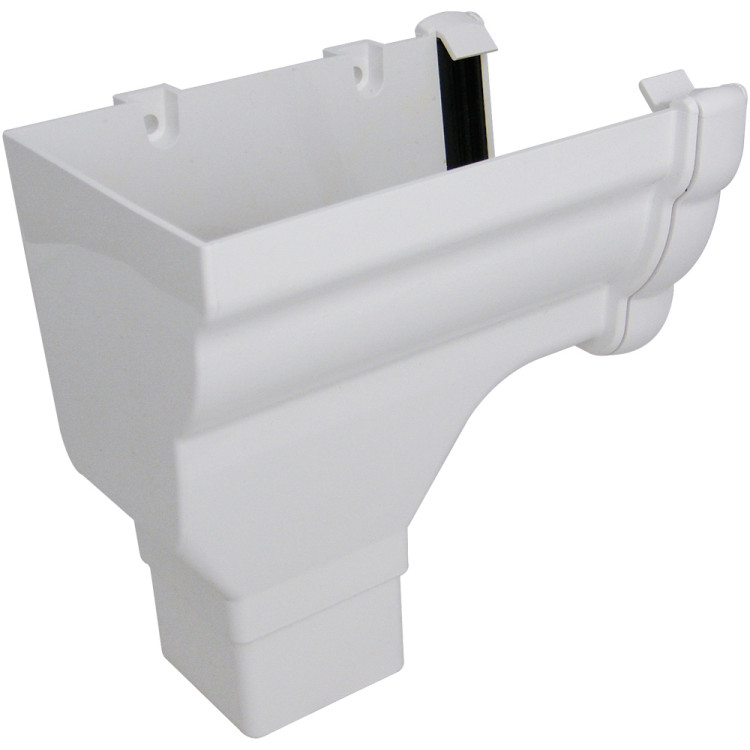 Niagara Stop End Outlet - White (Left or Right-Hand Orientation)