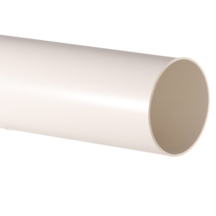 68mm White Round 4m Downpipe