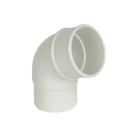 68mm Gloss White 112° Offset Downpipe Bend