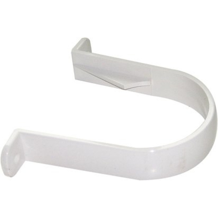 White Round Downpipe Bracket (68mm)