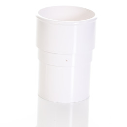 68mm Gloss White Round Downpipe Joint
