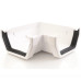 Square 90º Gutter Bend - White 