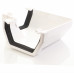 Square 90º Gutter Bend - White 