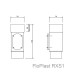 Square Down Pipe Access Pipe - White 