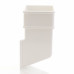 65mm Gloss White Square Downpipe Shoe/Spout